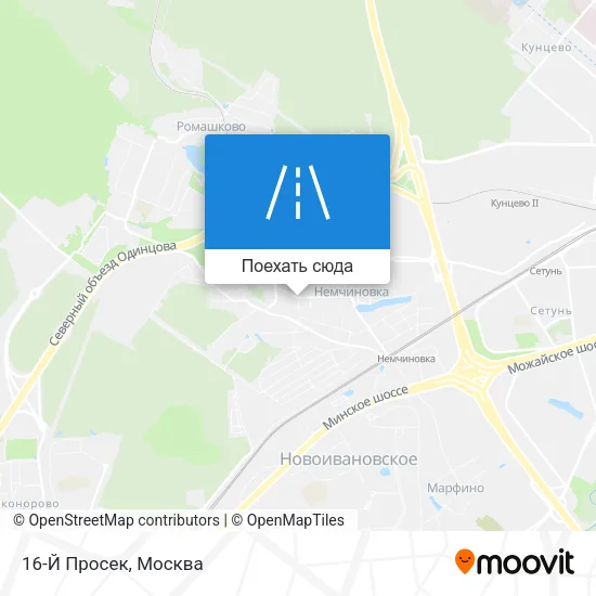 Карта 16-Й Просек