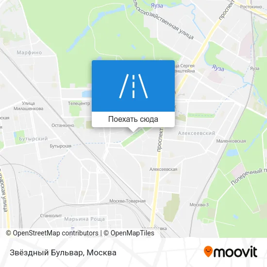 Карта Звёздный Бульвар