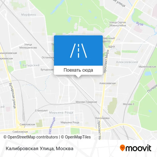Карта Калибровская Улица