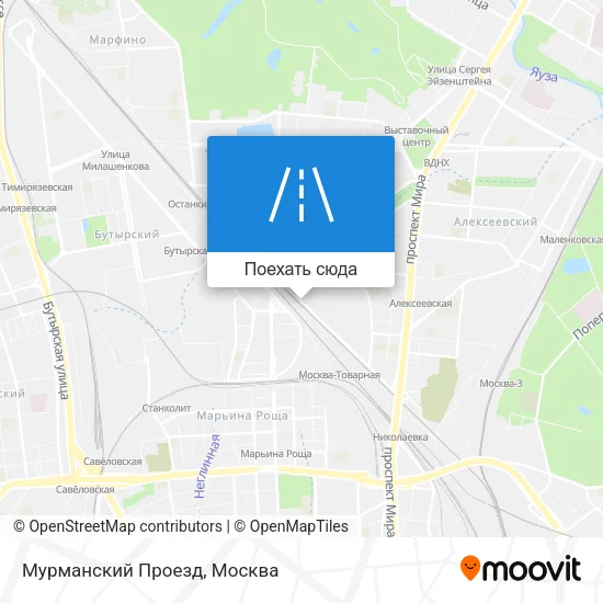 Карта Мурманский Проезд