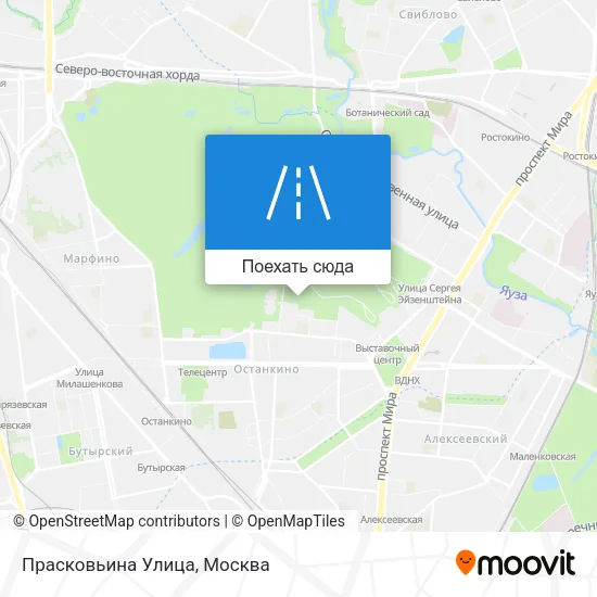 Карта Прасковьина Улица