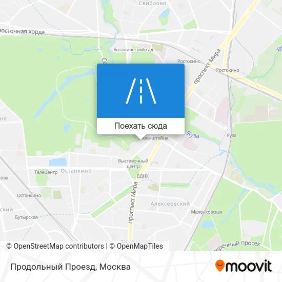 Карта Продольный Проезд