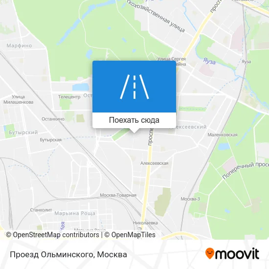Карта Проезд Ольминского