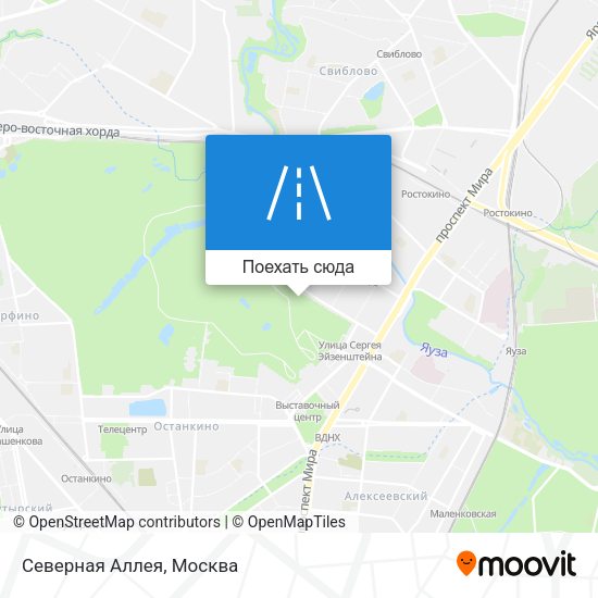 Карта Северная Аллея