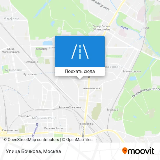Карта Улица Бочкова