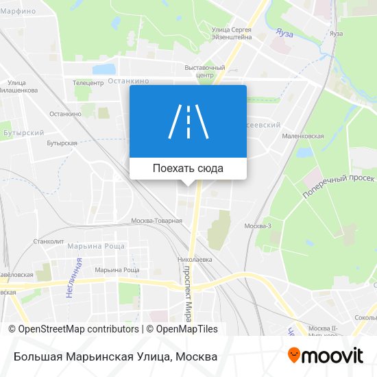 Карта Большая Марьинская Улица