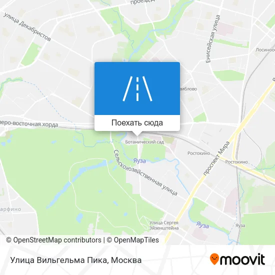 Карта Улица Вильгельма Пика