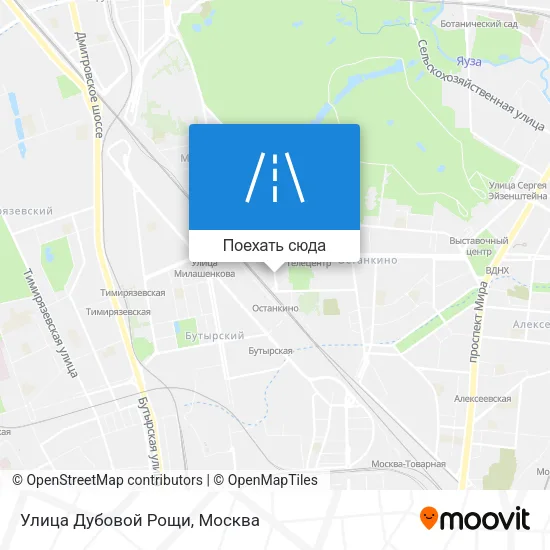 Карта Улица Дубовой Рощи