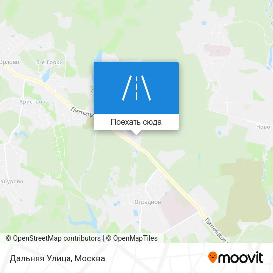 Карта Дальняя Улица