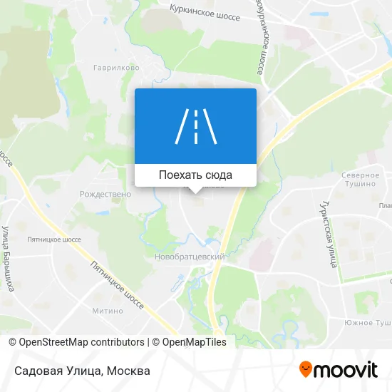 Карта Садовая Улица