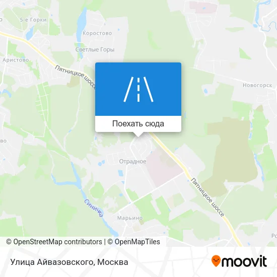 Карта Улица Айвазовского
