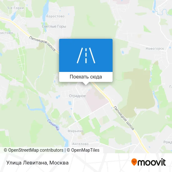 Карта Улица Левитана