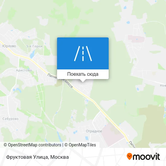 Карта Фруктовая Улица