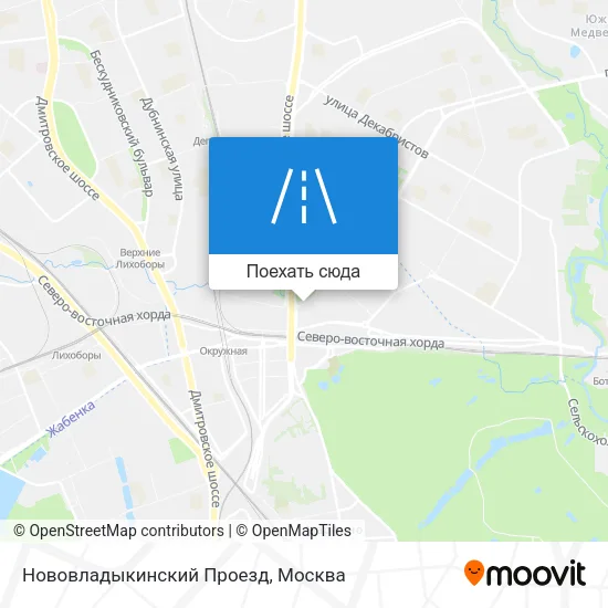 Карта Нововладыкинский Проезд