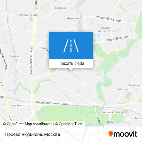 Карта Проезд Якушкина