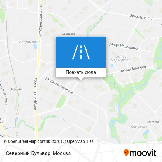 Карта Северный Бульвар