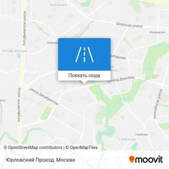 Карта Юрловский Проезд