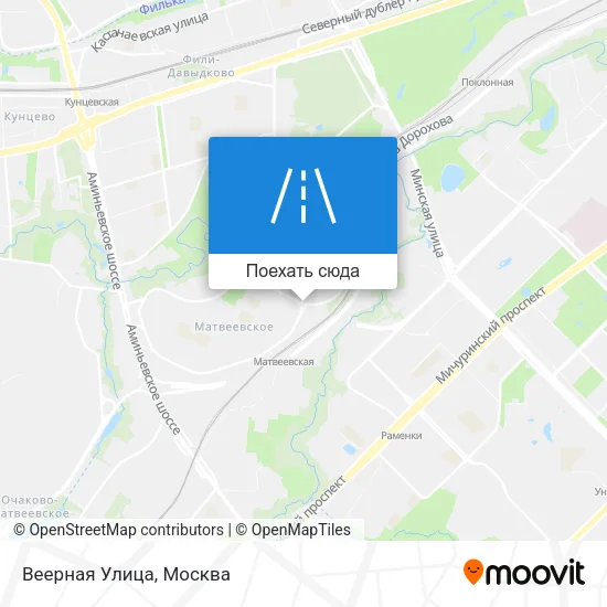 Карта Веерная Улица