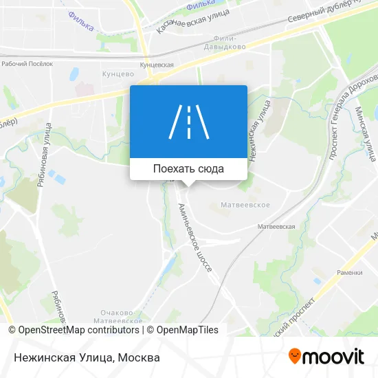 Карта Нежинская Улица