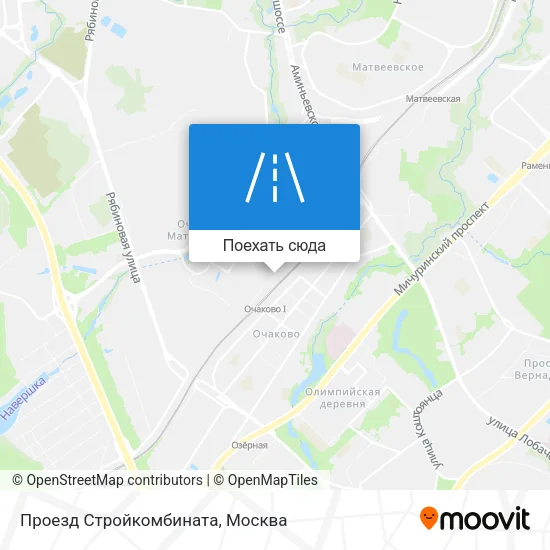 Карта Проезд Стройкомбината