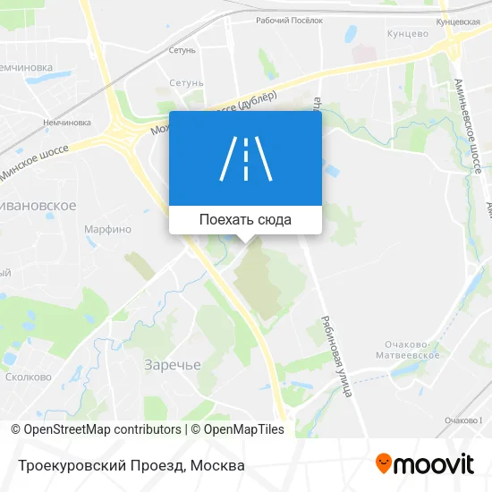 Карта Троекуровский Проезд