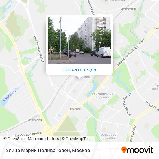 Карта Улица Марии Поливановой