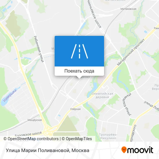 Карта Улица Марии Поливановой