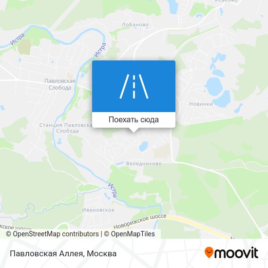 Карта Павловская Аллея