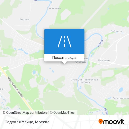 Карта Садовая Улица