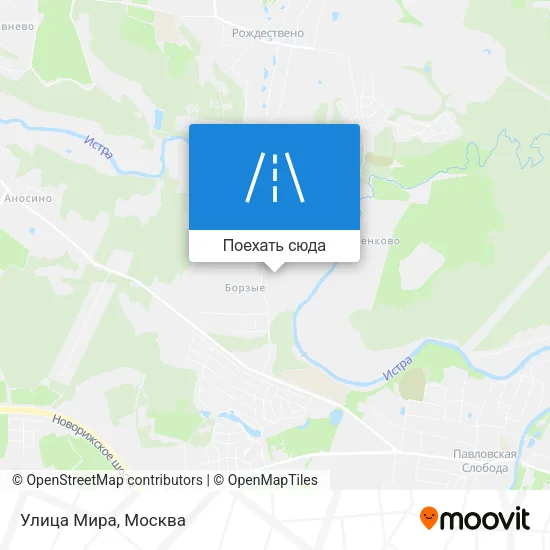Карта Улица Мира