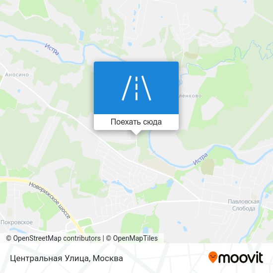 Карта Центральная Улица