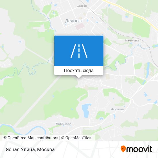 Карта Ясная Улица