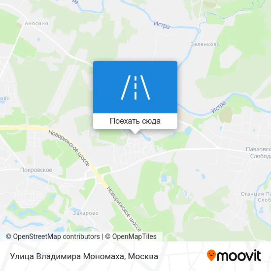 Карта Улица Владимира Мономаха