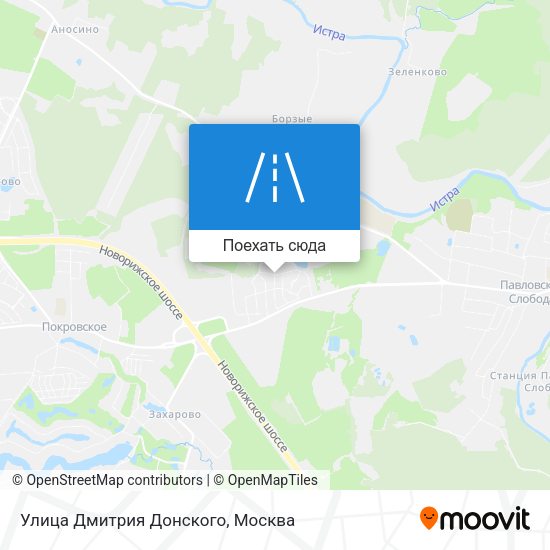 Карта Улица Дмитрия Донского