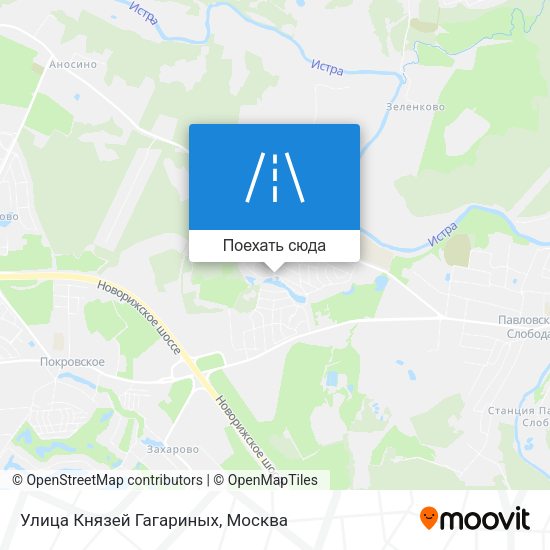 Карта Улица Князей Гагариных