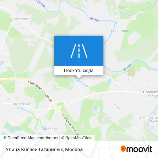 Карта Улица Князей Гагариных