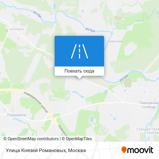 Карта Улица Князей Романовых