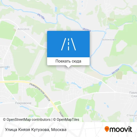 Карта Улица Князя Кутузова
