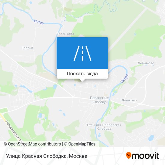 Карта Улица Красная Слободка