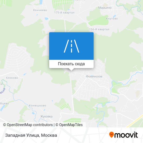 Карта Западная Улица