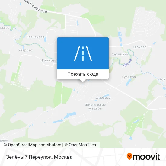 Карта Зелёный Переулок