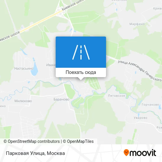 Карта Парковая Улица