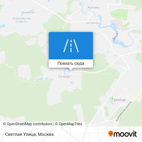 Карта Светлая Улица