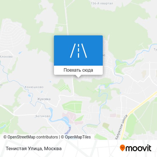 Карта Тенистая Улица