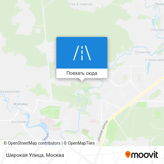 Карта Широкая Улица