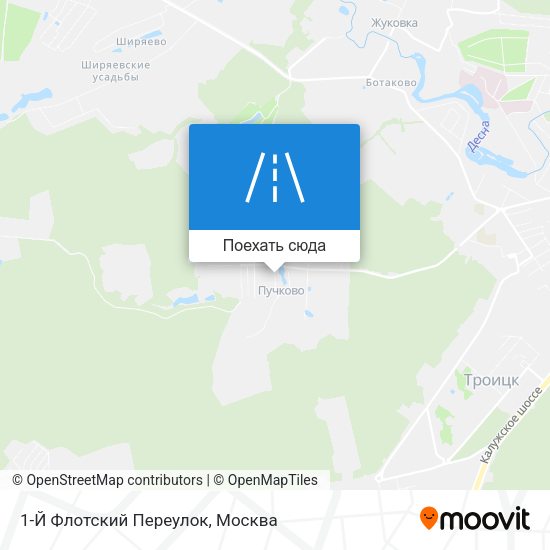 Карта 1-Й Флотский Переулок