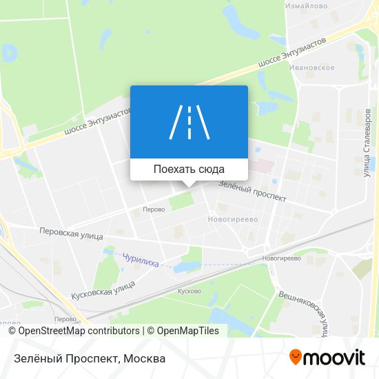 Карта Зелёный Проспект
