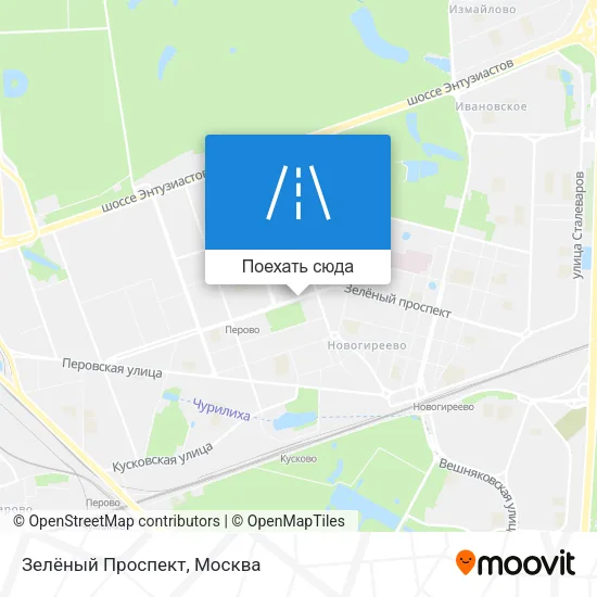 Карта Зелёный Проспект