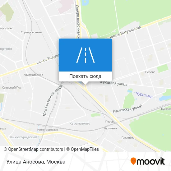 Карта Улица Аносова