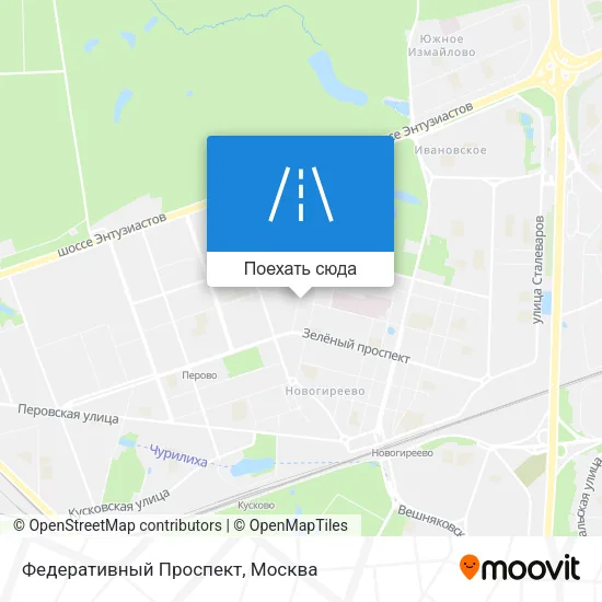 Карта Федеративный Проспект